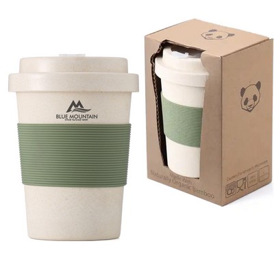 12 oz Reusable Bamboo Fiber Biodegradable Eco Friendly Cups