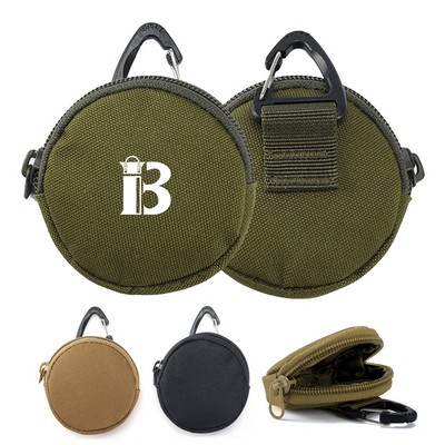 Nylon Tactical Bag Small Coin Purse Keychain