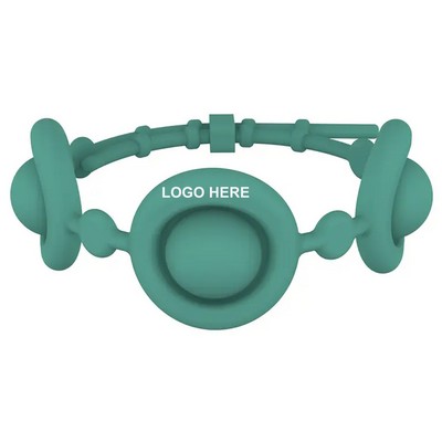 Hand Finger Press Silicone Bracelet