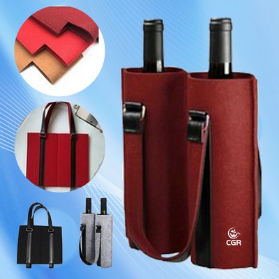 Felt Cloth Wine Bottle Carrier Bag