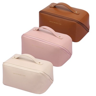 Large Capacity Bag PU Leather Cosmetic Bag