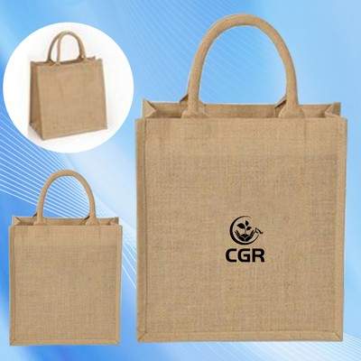 Compact Jute Tote Bag