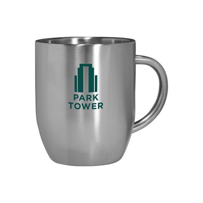 12 oz. Double Wall Stainless Steel Coffee Mug