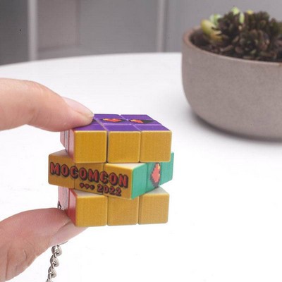 Puzzle Cube Keychain