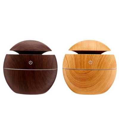 Round LED Light Mist Oil Diffuser Humidifier