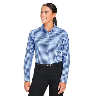 Devon and Jones CrownLux Performance® Ladies' Gingham Shirt