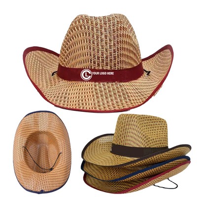 Unisex Travel Panama Cowboy Straw Hat