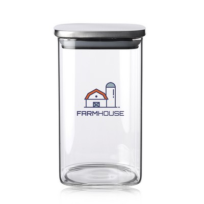 Branson 40 oz. Square Storage Jars