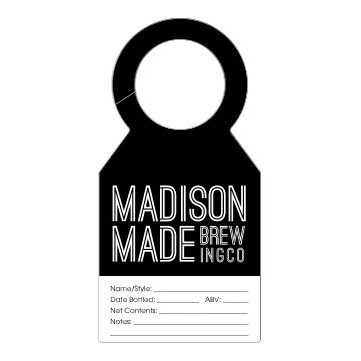 Plastic Growler & Bottle Tag (2 1/4"x 4 1/2")