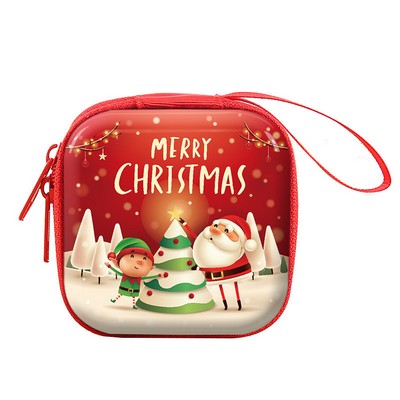 Christmas Zipper Coin Pouch