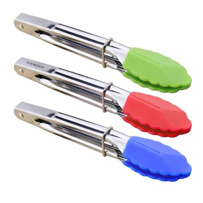 7" Silicone Tongs