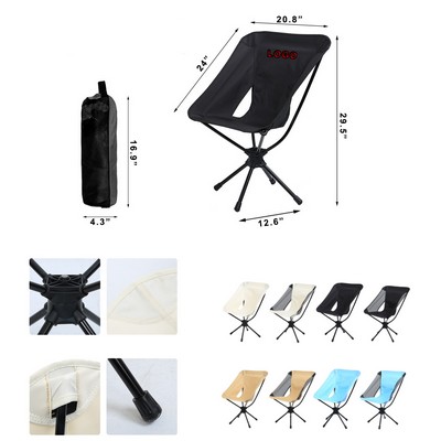 Foldable and Swivel Outdoor Moon Chair