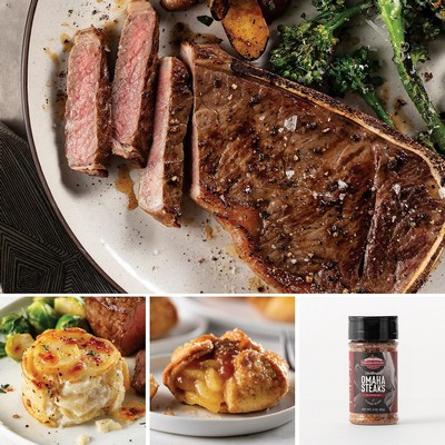 Bone-In New York Strip Dinner for 4