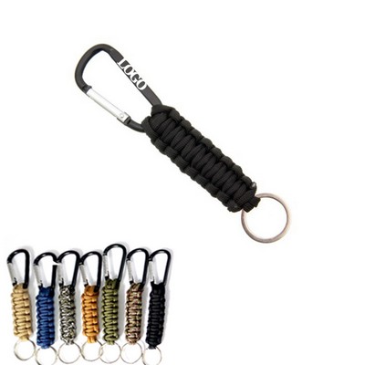 Lanyard Braided Keychain W/ Carabiner