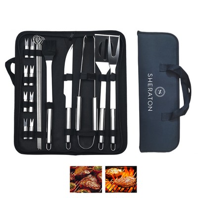 18pcs BBQ Grill Tool Set - OCEAN