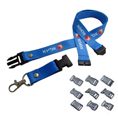 Buckle Release Woven Lanyard