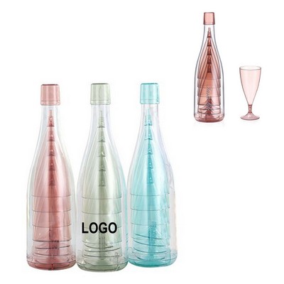 Plastic Champagne Flutes Set 5Pcs