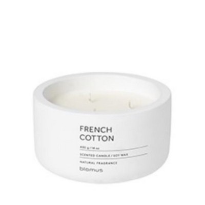 blomus Fragra French Cotton Candle in Concrete Container