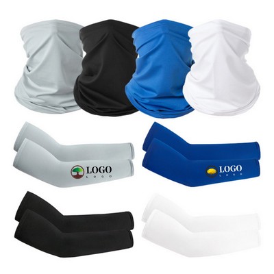 Neck Gaiter Balaclava Uv Sun Protection Arm Sleeves