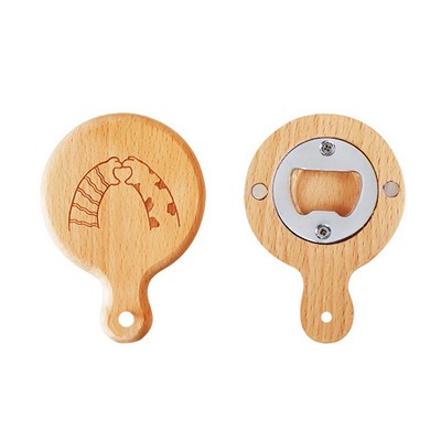 Wooden Bottle Opener & Magnetic Memo Holder