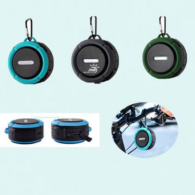 Waterproof Wireless Music Player Speaker with Carabiner Clip