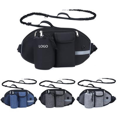 Pet waist bag with leash