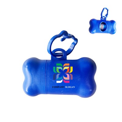 Bone Shaped Frosted Pet Waste Bag Holder