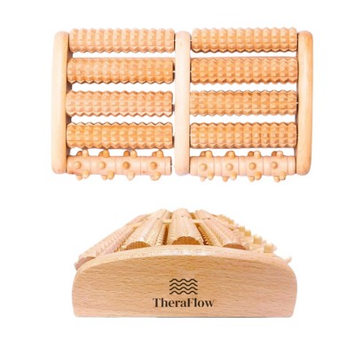 Manual Wooden Foot Massager Roller