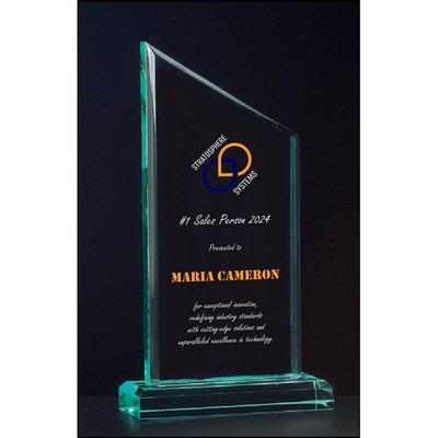 UV Printed Zenith Acrylic Award on Acrylic Base (4.75"x8.75")