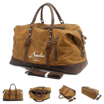 Canvas Waxed Vintage Duffel Bag