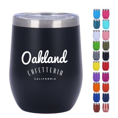 12oz Lid-Enclosed Stainless Steel Tumbler