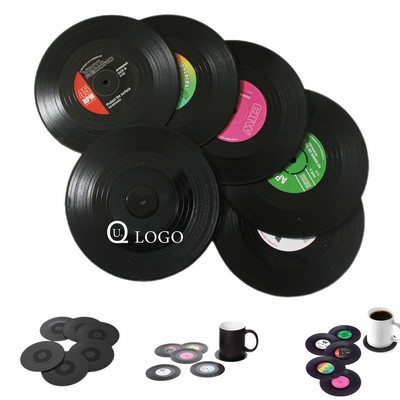 Vinyl Record Coasters