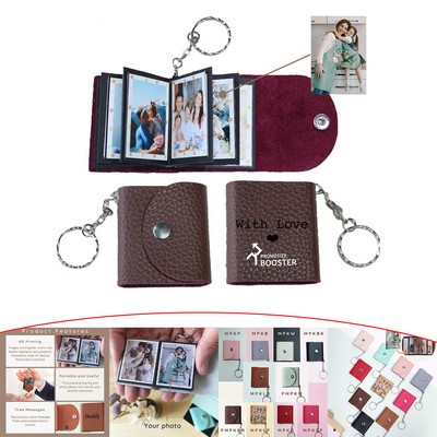 Personalized Mini Photo Album Keychain