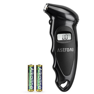 AstroAI 150PSI AAA Batteries Digital Tire Pressure Gauge in Black