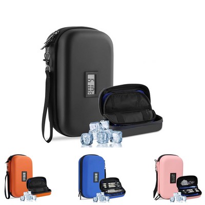 Travel Medication Cooler with Built-in Thermometer