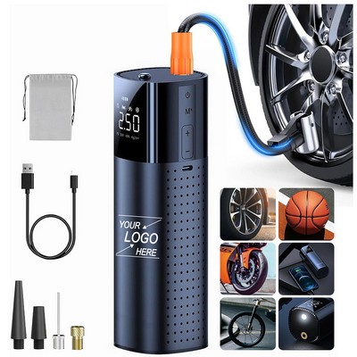 Portable Tire Inflator and Air Compressor with LED Light