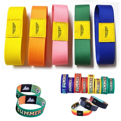 Polyester elastic wrist strap identification elastic bracelet