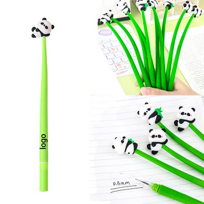 Kids Flexible Silicone Cartoon Panda Gift Ballpoint Pen