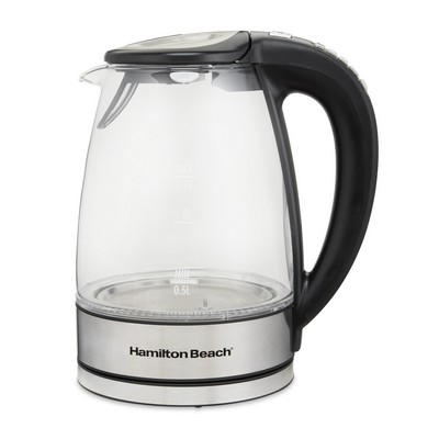 Hamilton Beach Variable Temperature Glass Kettle, 1.7 Liter Capacity