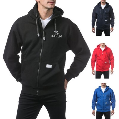 Men's Heavyweight Full Zip Fleece Hoodie