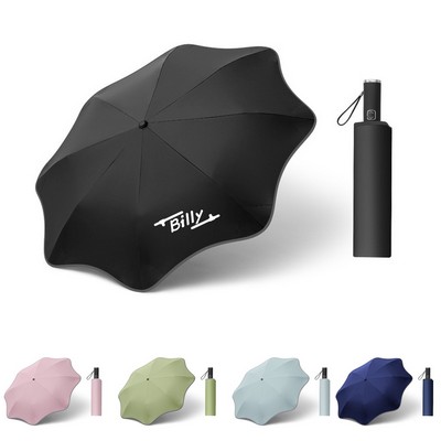 Travel Automatic Round Corner Compact Umbrella