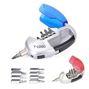 8 In 1 Multi-Function Screwdriver Tool Kit With Led Light