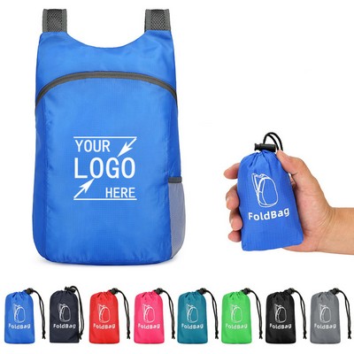 polyester fabric Foldable Backpack(16.1" X 11.8" X 4.3" )