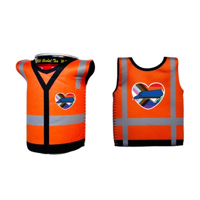 Neoprene Safety Vest Can Cooler