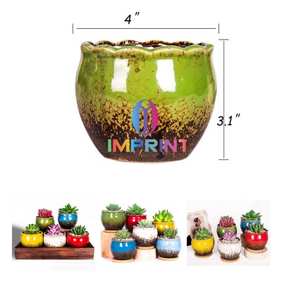 4-Inch Ceramic Planters for Succulents