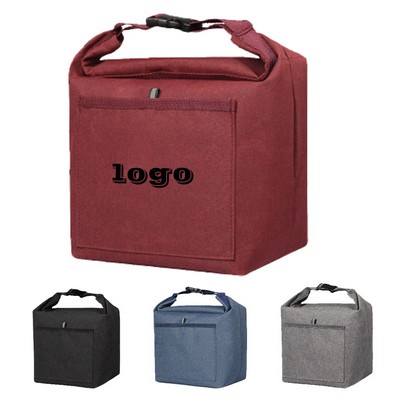 Heathered Polyester Insulated Lunch Tote