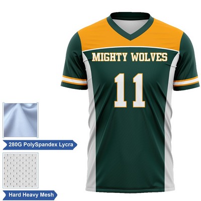 Men's & Kids' Premium Sublimation Football Fanwear Jersey - Spandex with Mesh Siding