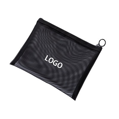 Black Mesh Storage Bag