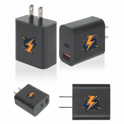 UL Listed 20W Dual-Port PD Charger (Dual Logo)