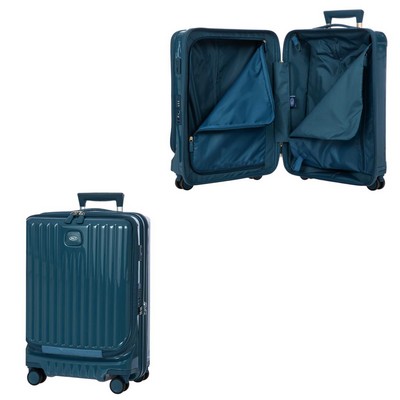 Bric's Positano 21 Expandable Spinner w/Pocket Luggage - Sea Blue